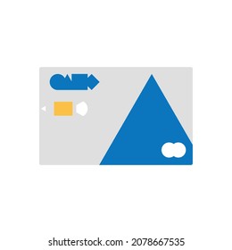 Vector payment card for your business.