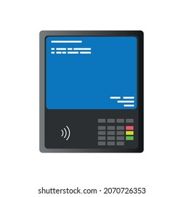 Icono de terminal de pago de vectores para sitios web.