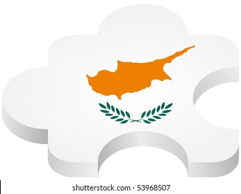 vector pazl with national symbolics