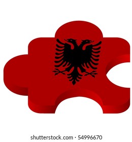 vector pazl with national symbolics