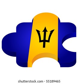 vector pazl with national symbolics