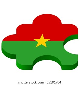 vector pazl with national symbolics