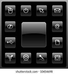 Vector pc icon set