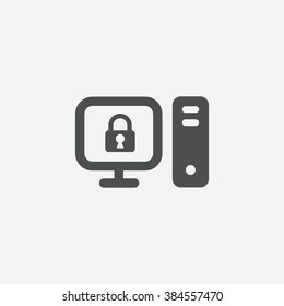 Vector pc lock Icon