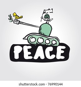 Vector peace concept symbol anti-war