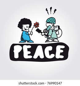Vector peace concept symbol anti-war