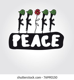 Vector peace concept symbol anti-war