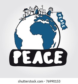 Vector peace concept symbol anti-war