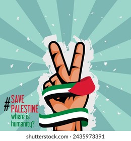 vector of peace for humanity perfect for print, apparel, poster, etc