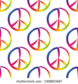 vector peace icon for decoration of various textile products