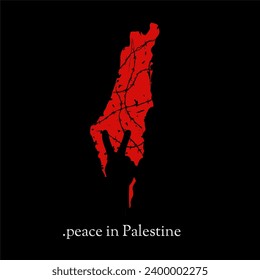 vector of peace in palestine, perfect for print, banner, poster, etc