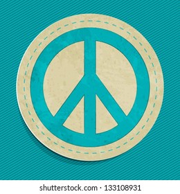 vector peace sticker