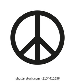 Vector peace symbol icon.Flat sign