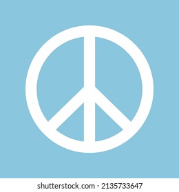 Vector peace symbol icon.Flat sign