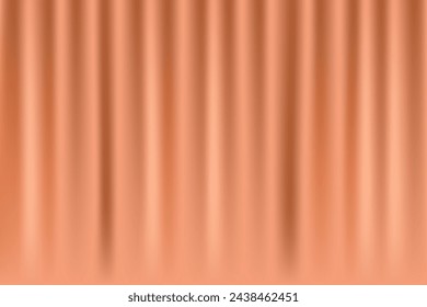 Vector peach color curtain background