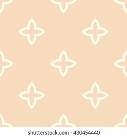 Vector peach color geometric abstract seamless pattern design for baby girl bedding, clothing, baby shower, blankets.