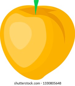 Vector peach illustration design element