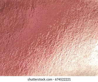 Vector peach pink foil background template for cards, hand drawn rose colored backdrop - invitations, posters, cards.