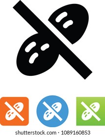 Vector Peanut Ban Icon