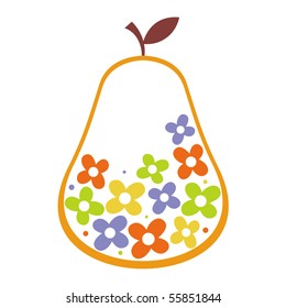 vector pear design