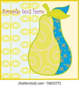 vector pear design