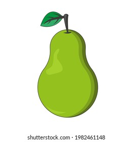 vector pear print on white background, print for clothes or print