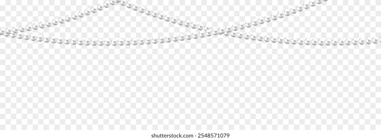 Vector pearl beads png. Luxurious pearl necklace. Strings of pearls png.