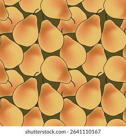 vector pears seamless pattern background design