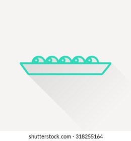 Vector peas icon.  