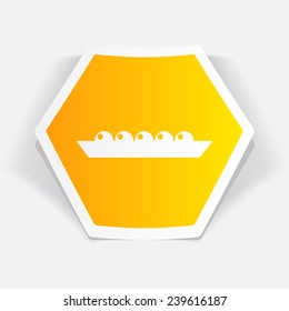 Vector peas icon. Food icon. Eps10