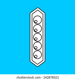 Vector peas icon. Food icon. Eps10