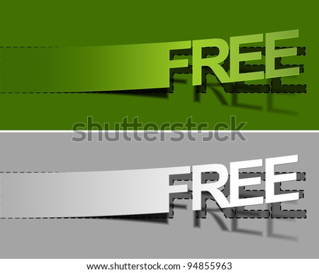 vector peel off free trial labels design