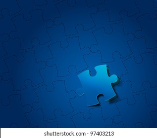 vector peel off puzzle design