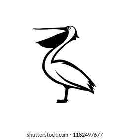 vector pelican silhouette 