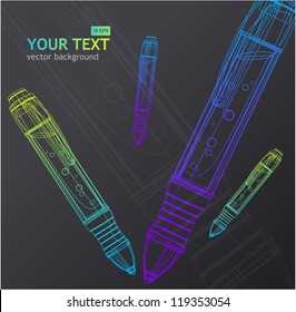 Vector pen background