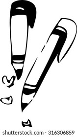 the vector of pen design