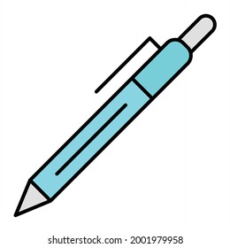 Vector Pen Filled Outline Icon Design
