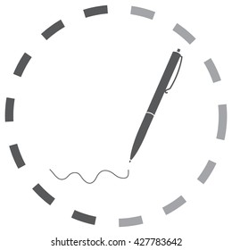 Vector pen icon 