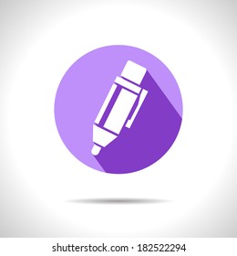Vector pen icon. Eps10