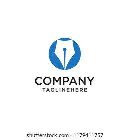 Vector pen icon. Logo. Pictogram. Button.