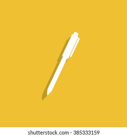 Vector pen icon.  Modern design flat style icon.