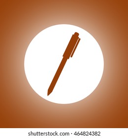 Vector pen icon. Modern design flat style icon.