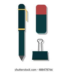 Vector pen illustration isolated on white