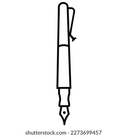 Vector Pen line icon. High quality outline pencil pictograms. Black writing symbol for web design and mobile app on white background. Drawing line icon logo