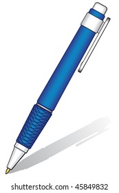 Vector pen on a white background