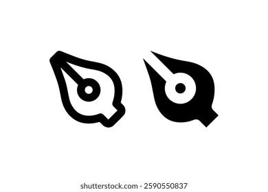 Vector pen tool icon for digital design