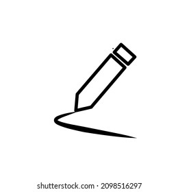 vector pencil with black stroke