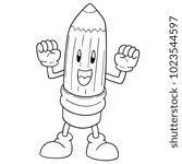 vector of pencil cartoon