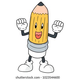 vector of pencil cartoon