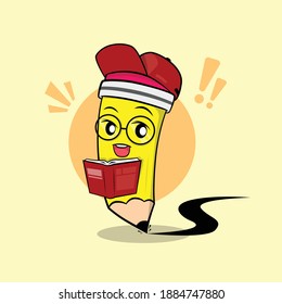 Vector pencil character illustration image